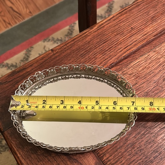 Vintage Gold Filigree Dresser Mirror - Picture 3 of 7